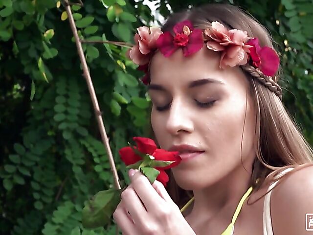 Interracial black cock anal in the hostel with slim hippie girl Eveline Dellai