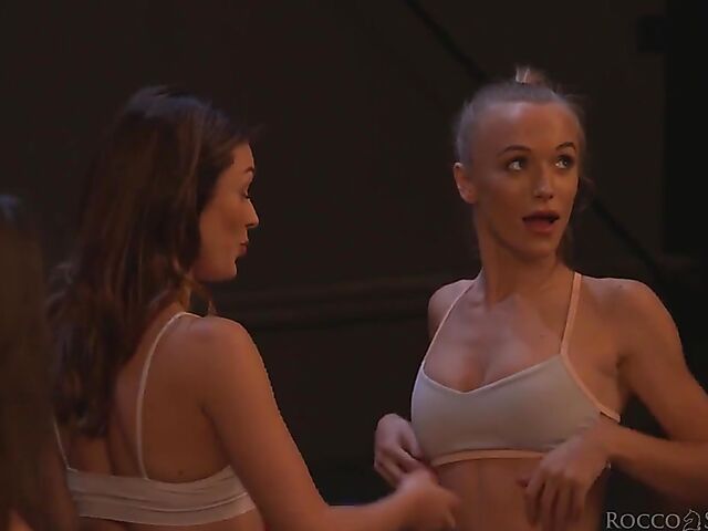 Ballerinas lesbian orgy with pink dildos