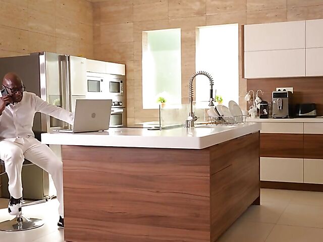 Natural big tits interracial with young Sofia Lee and an old black man