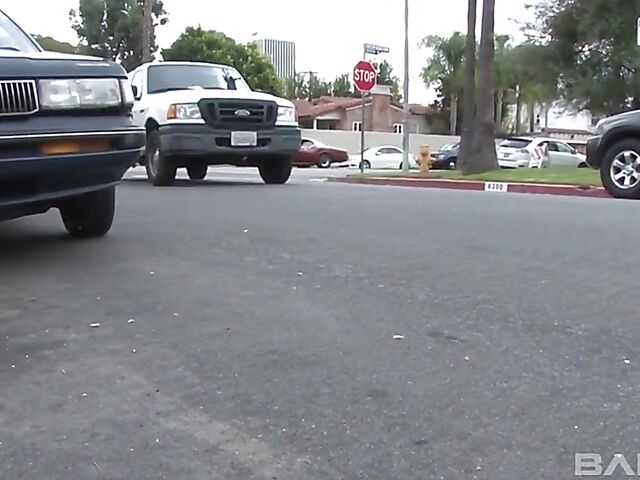 Big breasted Anissa Kate DP in her sexy bikini after beach pick up