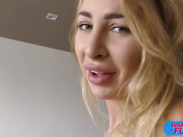 Wake up anal sex and double penetration with shaved beauty Alisia Wonderland