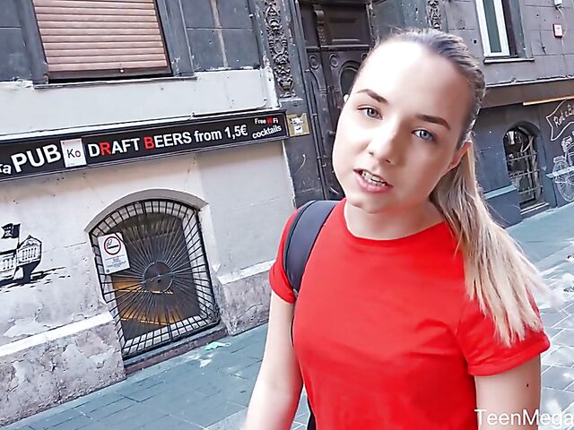 Hungarian teen Mona Blue gets picked up by a horny tourist