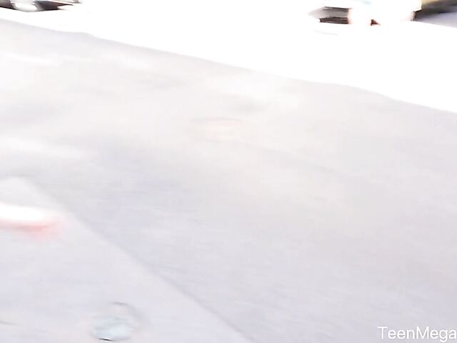 Hungarian teen Mona Blue gets picked up by a horny tourist