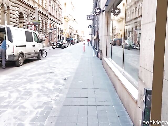 Hungarian teen Mona Blue gets picked up by a horny tourist