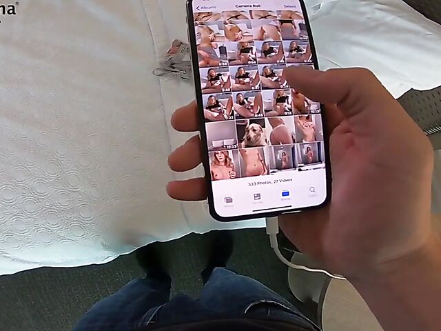 AMWF Blonde Charlotte Sins doing nasty things POV