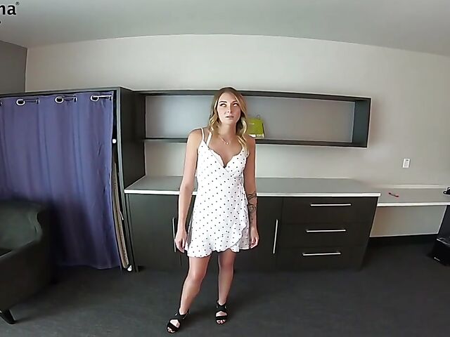 AMWF Blonde Charlotte Sins doing nasty things POV