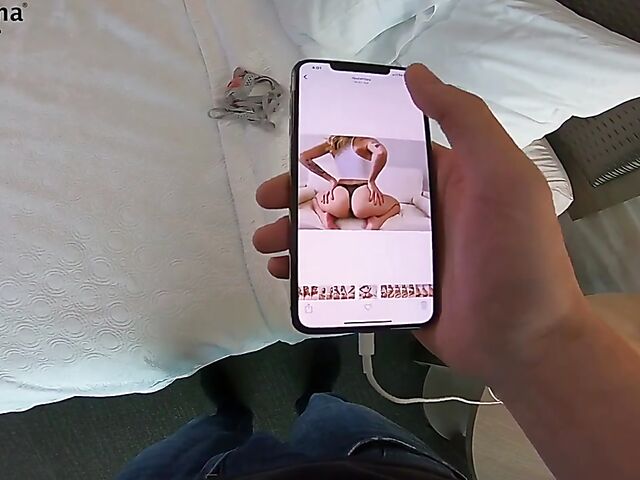 AMWF Blonde Charlotte Sins doing nasty things POV