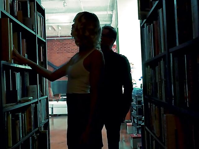 Plaid skirt fuck with skinny bookworm Emma Hix