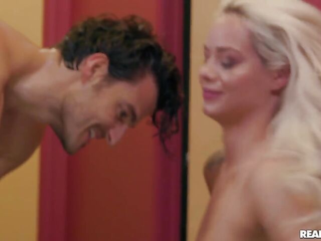 Just graduated small tits blonde in stockings Elsa Jean gets fucked hard