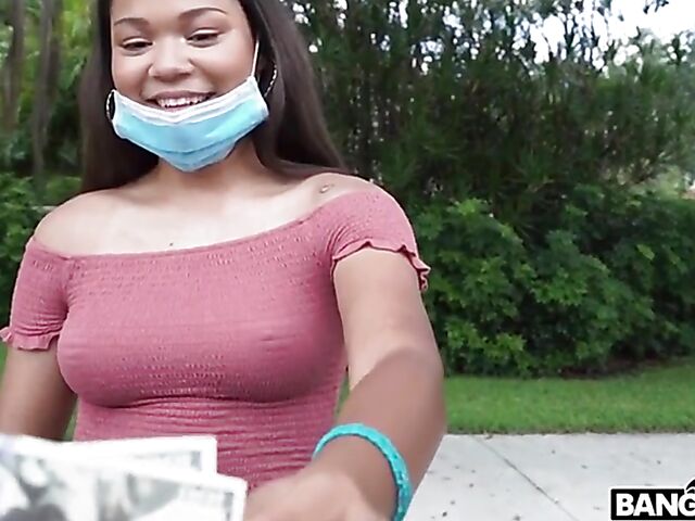 Quarantine bang van ride with asian slut Michelle Anderson