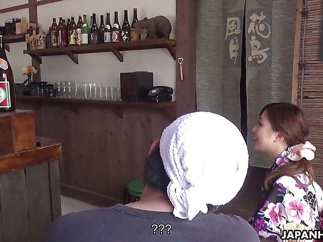 Maki Horiguchi - Japanese blowjob in the village