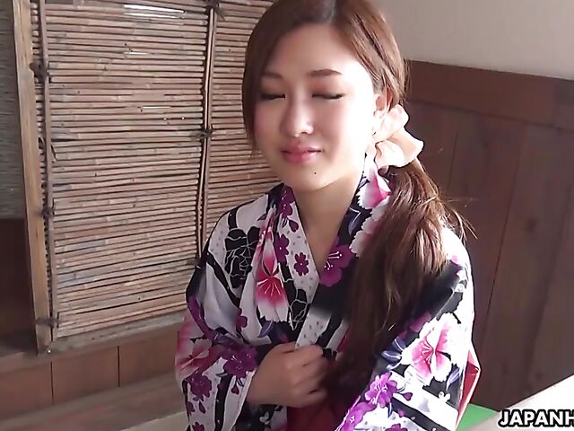 Maki Horiguchi - Japanese blowjob in the village