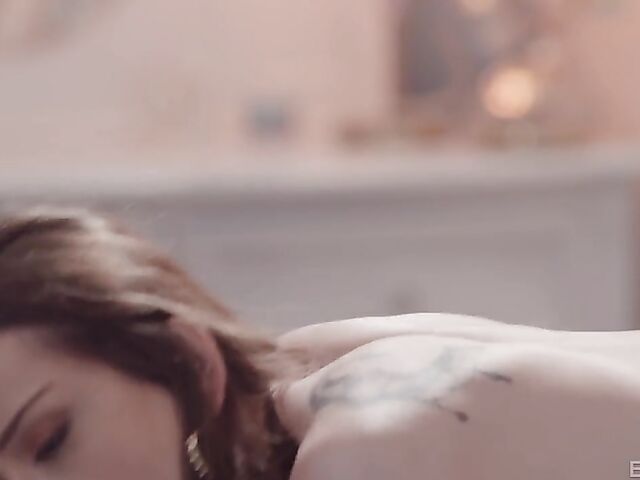 Lily Glee gets lovingly fucked on the bed in Erotica X