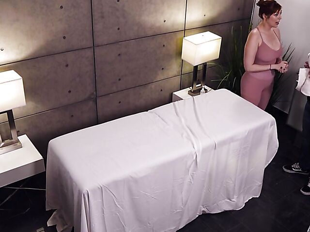 Body massage and milking table hand job at the same time with Valentina Nappi and Lauren Phillips