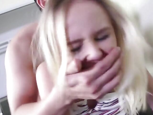 Blonde petite teen Natalia Queen fucks a Chinese guy