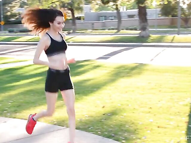 FTV Sawyer plays with her sexy boobs and masturbates with all sorts of sex toys