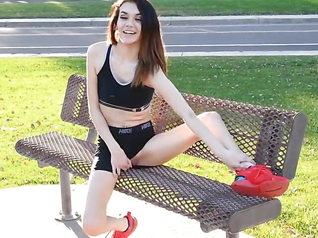 FTV Sawyer plays with her sexy boobs and masturbates with all sorts of sex toys