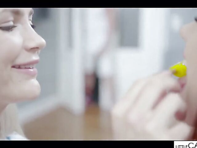 Lika Star and Little Caprice threesome experience