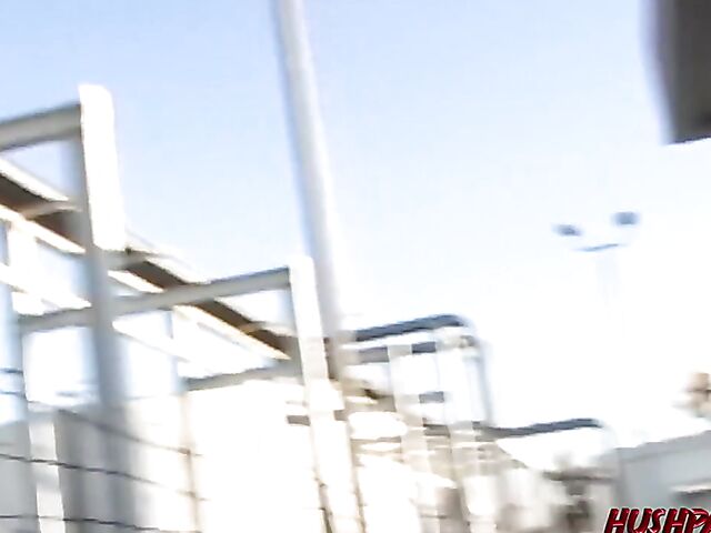 Goldie Coxx - Blonde nude walk and public blowjob