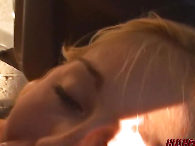 Goldie Coxx - Blonde nude walk and public blowjob