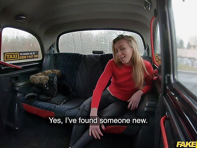 Hot taxi sex with easy french girl Angel Emily