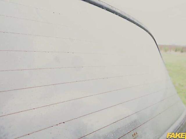 Hot taxi sex with easy french girl Angel Emily