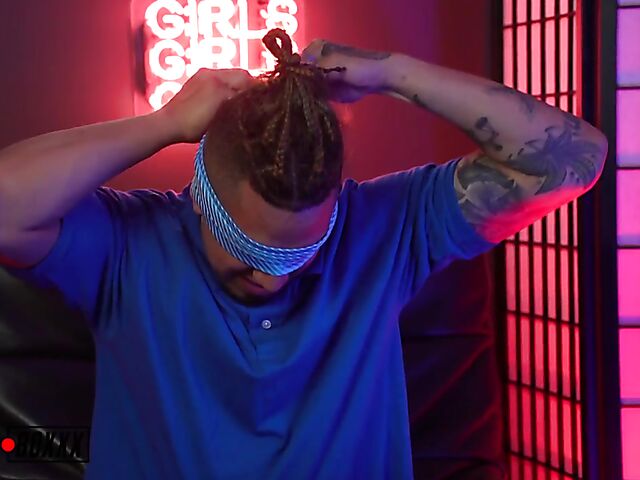 Big tits natural blonde stripper in fishnets and boots Skylar Vox is eager to fuck