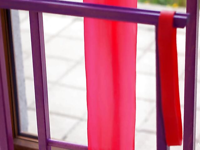 Cindy Shine - Skinny fitness girl nude exercise