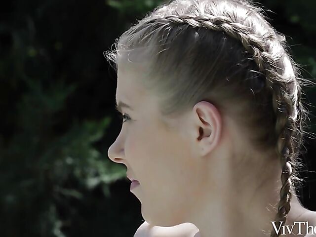 Lesbian pool fun in the summer with Casey A, Sarah Kay and Tiny Tina