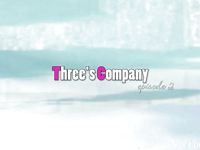 Lesbian pool fun in the summer with Casey A, Sarah Kay and Tiny Tina