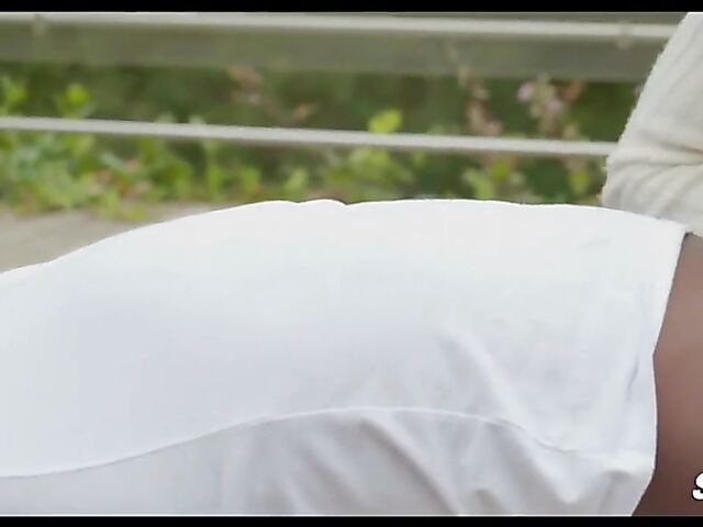 Rachel Adjani's outdoor interracial pleasure