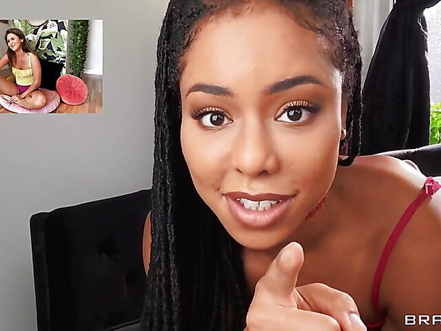 Two girls in lockdown Kira Noir and Paige Owens squirt masturbation in front of each other via a video chat