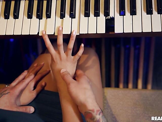 Ember Snow - Dark skinned asian anal with the rockstar