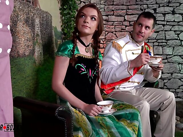 Mind controlled princess and maid threesome with Emma Johnson and Vienna Black