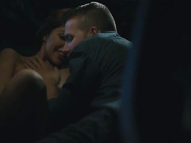 Midnight car sex in the dark with Vanna Bardot