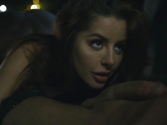 Midnight car sex in the dark with Vanna Bardot