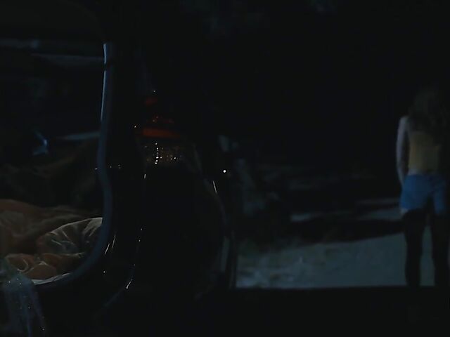 Midnight car sex in the dark with Vanna Bardot