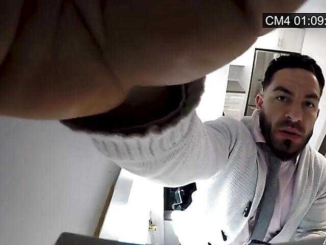 Spycam sex with round assed latina maid Julianna Vega