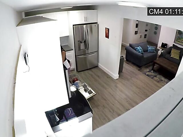 Spycam sex with round assed latina maid Julianna Vega