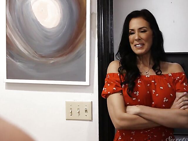 Mona Wales - Small breasted white milf interracial joy