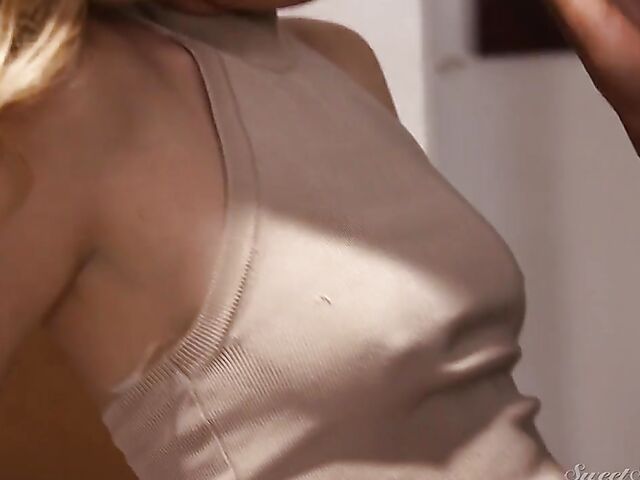 Mona Wales - Small breasted white milf interracial joy