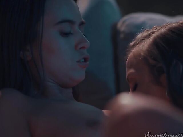 Karla Kush and Jill Kassidy having their best lesbian sex after dark