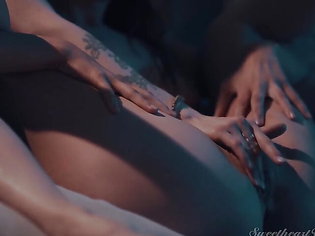 Karla Kush and Jill Kassidy having their best lesbian sex after dark