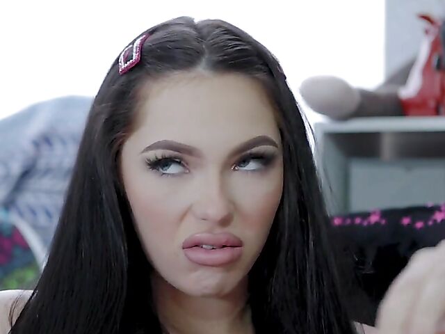 Horny young brunette MJ Fresh wants a cock