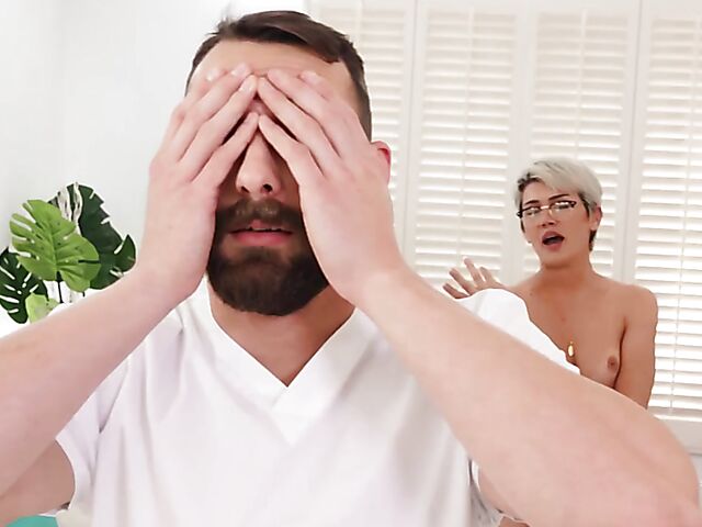 Daisy Taylor - Teen shemale massage and anal with a curious masseur