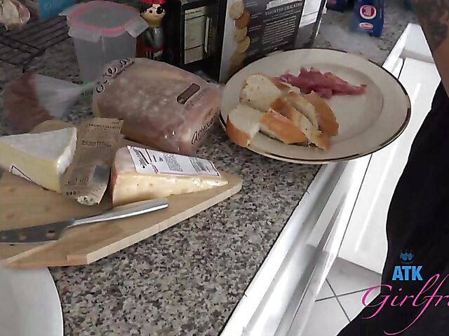 Babyfaced asian Mi Ha Doan swimming naked in the pool