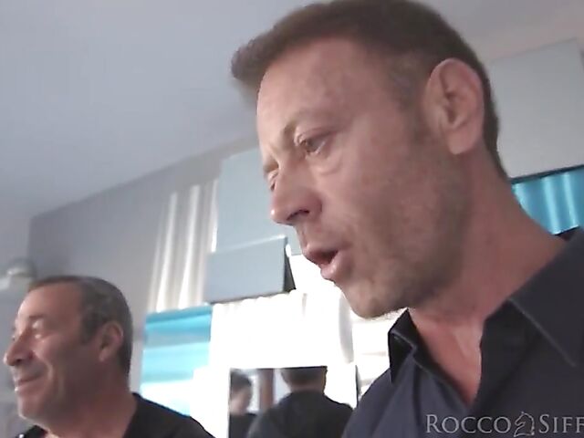 Rocco Siffredi anal fucks petite American girl Brooklyn Gray