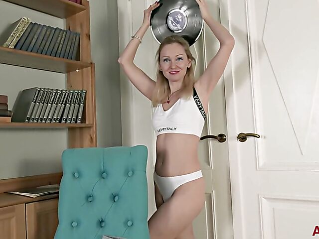 Charming Russian MILF Foxy Love loves touching herself