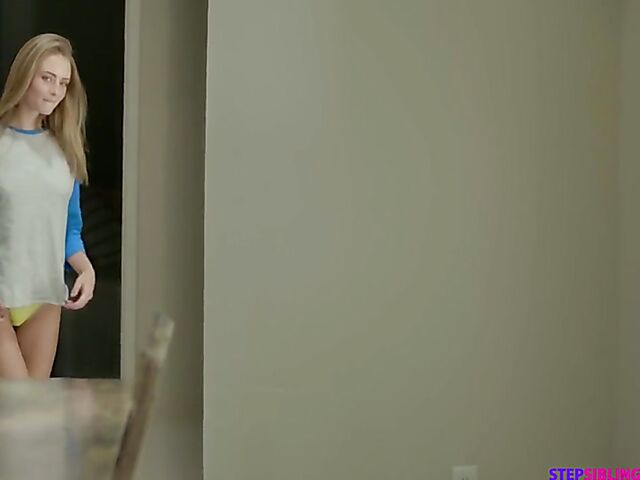 Stepbrother gets tricked into sex by his nasty sister Kyler Quinn