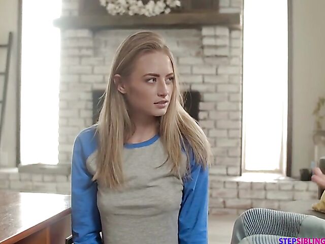 Stepbrother gets tricked into sex by his nasty sister Kyler Quinn